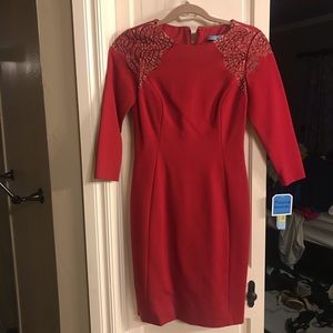 Beautiful red Antonio Melani dress, SZ 2, new/tags